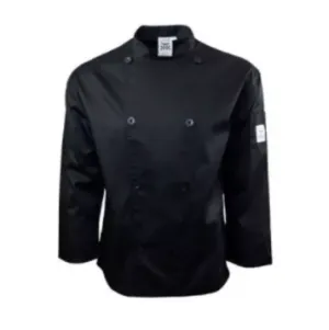 Chef Coat Mesh Black Long Sleeves, S