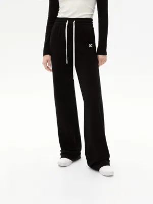 Drawstring Straight Leg Trousers