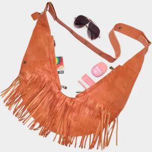 Musana Fringe Leather Sash Bag