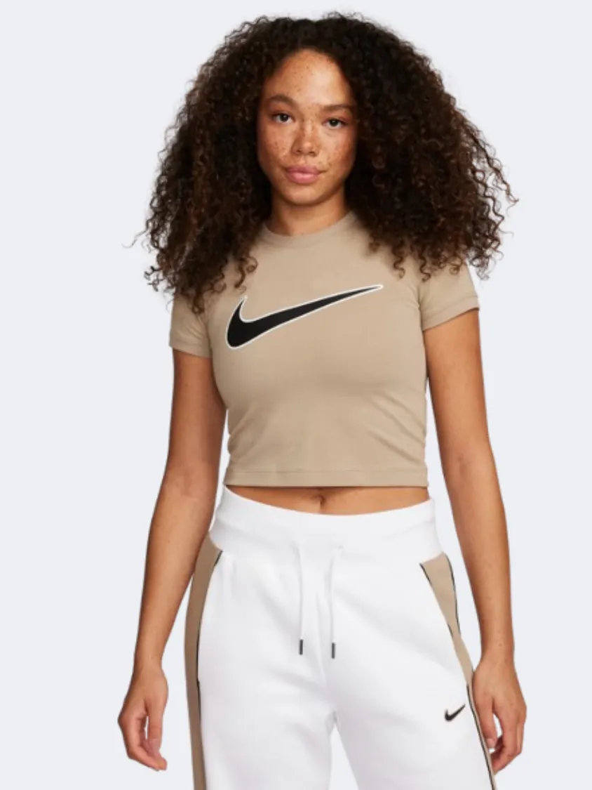 Nike Bby Women Lifestyle T-Shirt Khaki