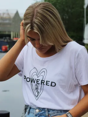 'Powered By' on Scoop Tee