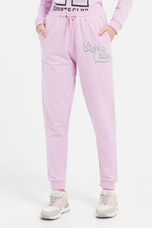 Senior Girls Purple Basic Track Pants