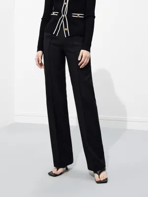 Straight Leg Tailored Trousers